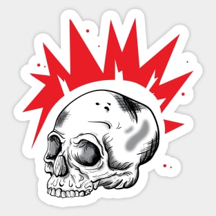 Rebel head in Red Sticker